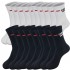 Sports socks, mid-calf, towel-soled, small hooks, fitness running socks, unisex, trendy, sweat-wicking cotton socks, breathable and deodorizing