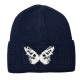 Cross-border autumn and winter Dong Jie-style butterfly beanie, versatile face-flattering small warm earmuffs for women, trendy beanie. Cross-border autumn and winter Dong Jie-style butterfly beanie, versatile face-flattering small warm earmuffs for women, trendy beanie.