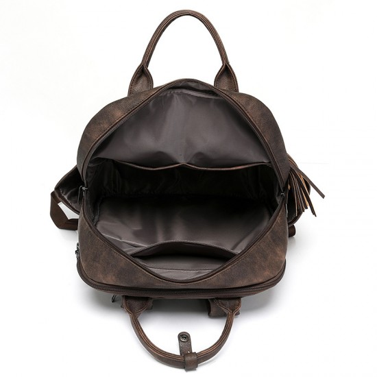 Cross-border new women's PU backpack, large-capacity business laptop backpack, retro women's backpack wholesale. Cross-border new women's PU backpack, large-capacity business laptop backpack, retro women's backpack wholesale.