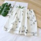 Summer women's shorts, pure cotton double-layer gauze, thin, loose, wrinkled, comfortable, breathable loungewear, suitable for outdoor wear.