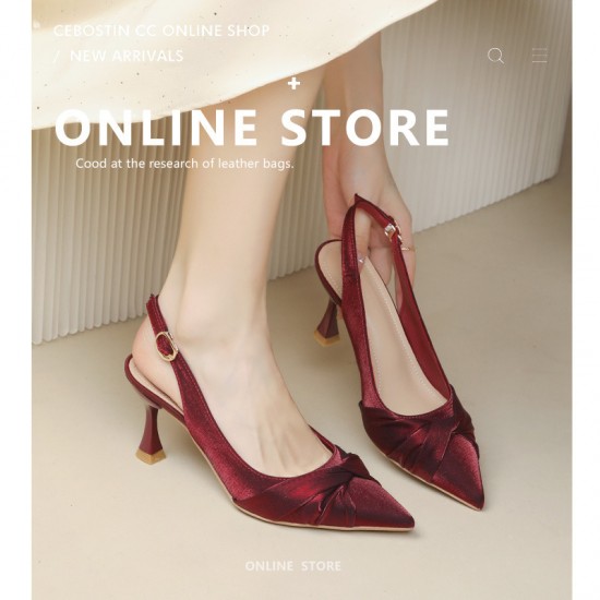 Women's shoes, 2024 summer new models, versatile square-toed open-toed rhinestone mid-heeled flip-flops, influencer sandals, and half-slip flip-flops.