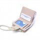 2025 new women's short wallet, Korean style, cute, portable, handbag, foldable zippered, student coin purse.