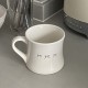 Vintage seaside shell and conch ceramic mug, niche INS slim waist simple coffee cup gift.