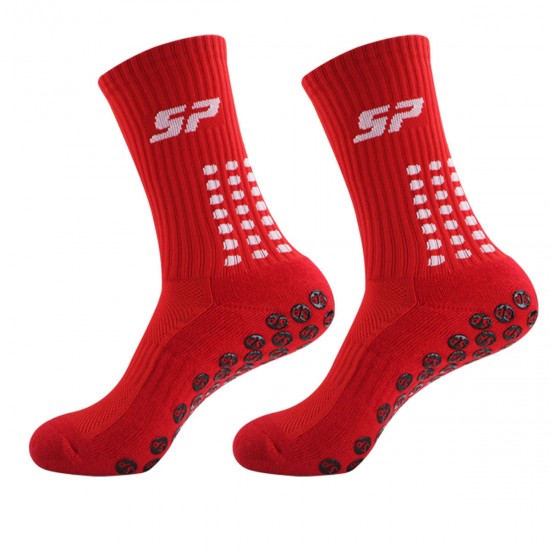 Mid-calf non-slip soccer socks with a terry sole and thickened sports socks, non-slip and deodorizing, sweat-wicking training socks Mid-calf non-slip soccer socks with a terry sole and thickened sports socks, non-slip and deodorizing, sweat-wicking training socks