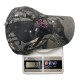 New American rose red bear embroidered camouflage baseball caps, trendy outdoor sun hats.