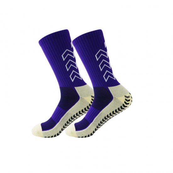 Non-slip rubberized soccer socks, terry-soled non-slip rubberized soccer socks, outdoor sports socks, cycling socks.