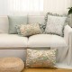 Cross-border ins American pastoral embroidery pillowcase, lumbar support for living room sofa, retro solid color cushion cover Cross-border ins American pastoral embroidery pillowcase, lumbar support for living room sofa, retro solid color cushion cover