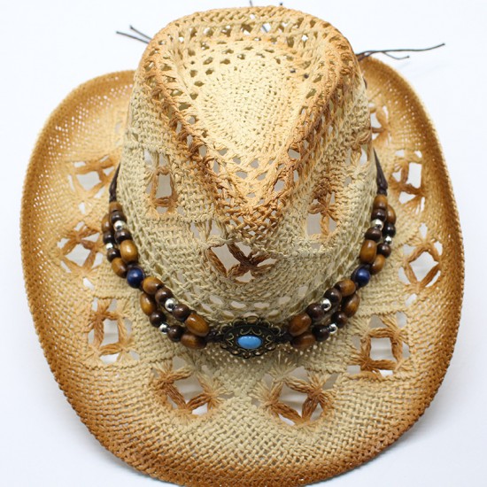 Ethnic hollow cowboy hat, a popular men's summer beach hat on Amazon AliExpress Ethnic hollow cowboy hat, a popular men's summer beach hat on Amazon AliExpress
