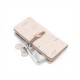 Lianbu women's long multifunctional Korean style PU clutch, large capacity, leaf print buckle zipper wallet