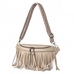 Bags, summer crossbody bag, European and American retro tassel pleated chest bag, macaron color women's small bag wholesale