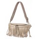 Bags, summer crossbody bag, European and American retro tassel pleated chest bag, macaron color women's small bag wholesale