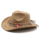 Bohemian European and American style suede western cowboy hat, rolled brim, Tibetan-style jazz hat for ethnic minorities
