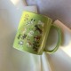 Homemade cute kitten flip-top ceramic mug, niche and fun coffee cup and water cup gift, 270ml.