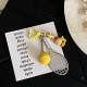 Homemade creative table tennis, badminton, KT doll keychain, cartoon sports game racket series bag charm for couples.