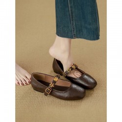 French bow square-toe wedge sandals, 2025 summer new style, fairy-style, dress-matching, single-strap high heels for outdoor wear.