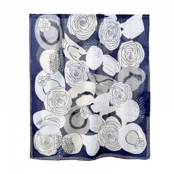 Classic, stylish, and trendy long scarves, elegant cotton and linen scarves, floral print outerwear shawls.