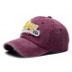 New Cross-border Washed and Distressed Ripped Baseball Cap, Men's Fashionable Retro Wide-brim, Face-enhancing Small Sun Visor Cap