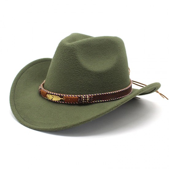 New Tibetan hats, ethnic minority style, metal feather western cowboy hats, men's and women's couple's hats with felt hats. New Tibetan hats, ethnic minority style, metal feather western cowboy hats, men's and women's couple's hats with felt hats.