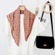 Ethnic retro plaid print square Cross-border fashionable women's scarves, designer scarves for clothing, wholesale 70 square scarves.