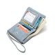 Prettyzys' new women's wallet, a short, frosted, retro, casual, PU, ​​student wallet.
