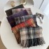 A new winter women's scarf with a wave pattern and tassels, a high-end, versatile and warm scarf.
