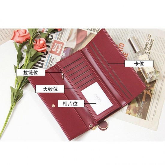 2024 Popular Cross-border Women's Clutch Wallet, Small Fresh Multifunctional Student Wallet