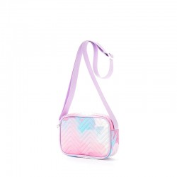 Fashionable PU small Korean-style trendy sequined square bag, casual crossbody bag, cartoon heart-shaped shoulder bag for women.