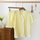 New women's nightgown, pure cotton washed cotton gauze long-sleeved bath skirt, mid-length crepe, spring and autumn loose loungewear. New women's nightgown, pure cotton washed cotton gauze long-sleeved bath skirt, mid-length crepe, spring and autumn loose loungewear.