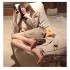 Nude High Heels for Women, Fall 2024 New Red-Sole Side Hollow Pointed Toe, Sexy and Versatile Professional Stiletto Shoes