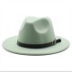 European and American foreign trade eBay, AliExpress, Amazon couples hat, woolen top hat, gentleman jazz hat, flat brim, wide-brimmed hat