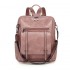 New cross-border retro women's backpacks, new high-end PU soft leather dual-use shoulder bags, large-capacity commuter backpacks