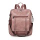 New cross-border retro women's backpacks, new high-end PU soft leather dual-use shoulder bags, large-capacity commuter backpacks