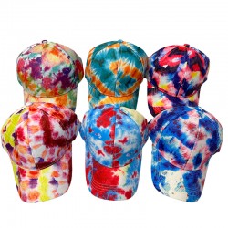 New cross-border Amazon spring and summer new printed sun hat, outdoor fashion casual tie-dye baseball cap, men's and women's sun hat