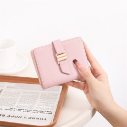 New Short Women's Wallet with Multiple Card Slots, High-Quality Bi-Fold Zippered Coin Purse Storage Bag, Cross-Border Coin Purse