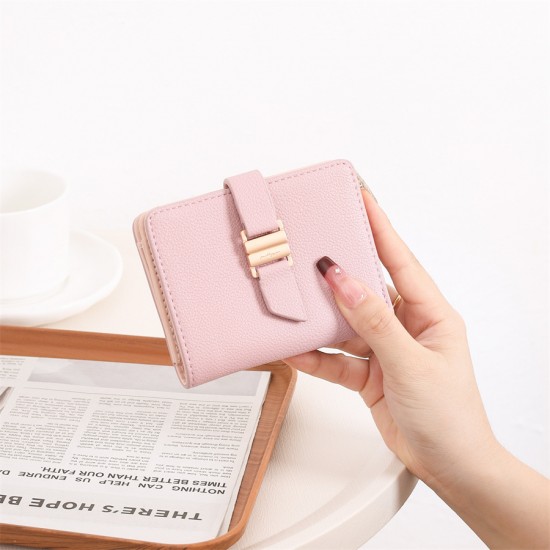 New Short Women's Wallet with Multiple Card Slots, High-Quality Bi-Fold Zippered Coin Purse Storage Bag, Cross-Border Coin Purse New Short Women's Wallet with Multiple Card Slots, High-Quality Bi-Fold Zippered Coin Purse Storage Bag, Cross-Border Coin Purse