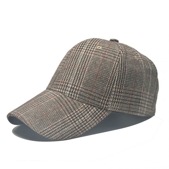 Classic plaid plaid baseball cap, colorful plaid sun hat for spring, summer, and autumn, trendy men's and women's baseball cap
