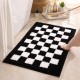 Instagram-style living room bedside rugs, modern and simple, full-length patchwork plush mats, home bedroom puzzle children's blankets