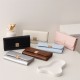 PRETTYZYS New Korean-Style Simple Solid Color Fashionable and Upscale, Versatile, Large Capacity Long Wallet