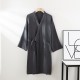 Men's spring and summer nightgown, thin, plus-size, kimono bathrobes, loose, three-quarter sleeve crepe for couples Men's spring and summer nightgown, thin, plus-size, kimono bathrobes, loose, three-quarter sleeve crepe for couples