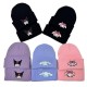 Cute Autumn/Winter Cartoon Parent-Child Knitted Hat, Kuromi Melody Cinnamon Dog Embroidered Warm Wool Hat Cute Autumn/Winter Cartoon Parent-Child Knitted Hat, Kuromi Melody Cinnamon Dog Embroidered Warm Wool Hat