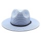 Colorful, 20-color summer foldable wide-brim straw hat for men and women, beach-style British Panama sun hat.