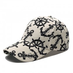 European and American Amazon Instagram baseball cap, personalized pirate ship curved-brim baseball cap, outdoor sun protection hat.