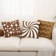 Cross-border ins brown and brown sofa sectional pillows, leopard geometric pattern pillowcases, bay window sofa decorations Cross-border ins brown and brown sofa sectional pillows, leopard geometric pattern pillowcases, bay window sofa decorations
