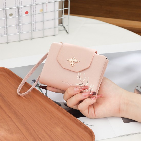 New Korean-style PU leather wallet, sweet and feminine, multiple card slots, foldable, expandable, student coin purse, in stock for wholesale. New Korean-style PU leather wallet, sweet and feminine, multiple card slots, foldable, expandable, student coin purse, in stock for wholesale.