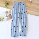 New spring and summer women's cotton pajamas, plus-size, polka-dot, soft, soft loungewear pants for spring, summer, and autumn New spring and summer women's cotton pajamas, plus-size, polka-dot, soft, soft loungewear pants for spring, summer, and autumn