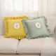 Cross-border Nordic ins retro tulip bouquet ruffled skirt pillow Home Decor: Sofa, Living Room, Bed