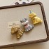 Retro Maillard sports baseball KT keychain, creative cartoon sports couple bag pendant, phone chain #261.