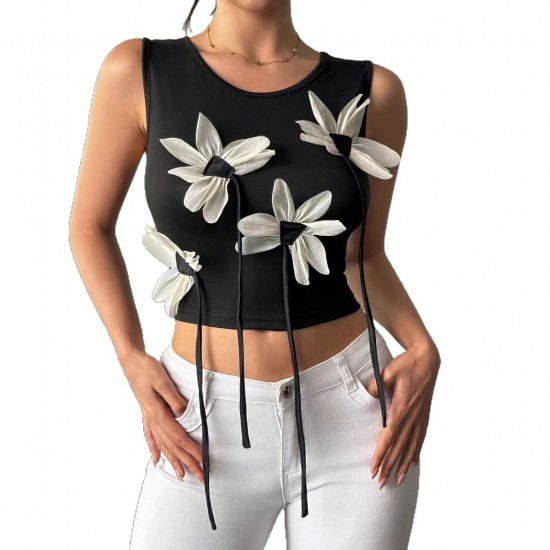 European and American cross-border printed sleeveless skirt, 2025 summer new casual, fashionable, busty, strappy dress