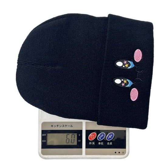 European and American male and female students, autumn and winter, cute Kirby knitted hats for women, outdoor pullovers, warm wool hats with cartoon characters.