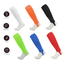 New soccer socks, long leg covers, shin guards, fixed socks, bottomless calf elastic compression socks.